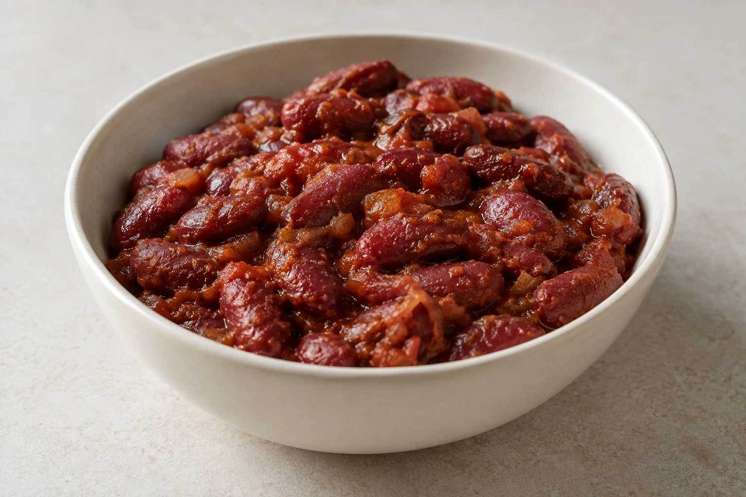 타코 시즈닝으로 맛을 더한 토마토 콩 요리